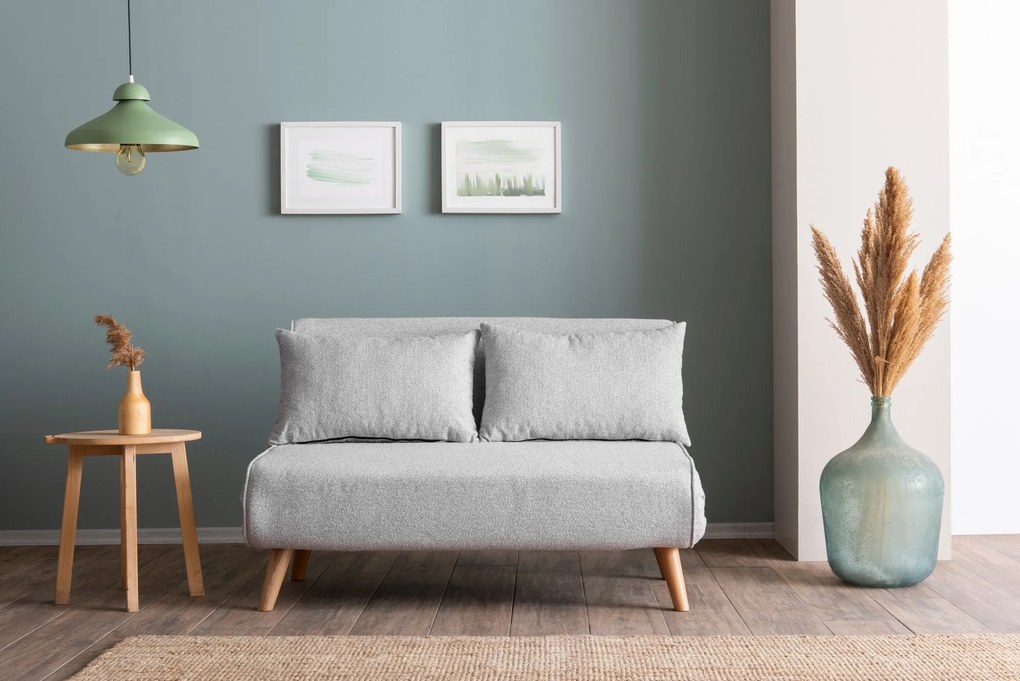 Sofá-Cama 2 Lugares Folde – Cinzento – 120 x 180 cm