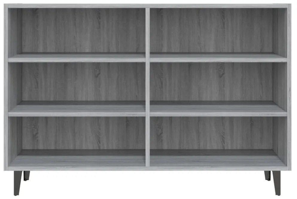 Aparador 103,5x35x70 cm derivados de madeira cinzento sonoma