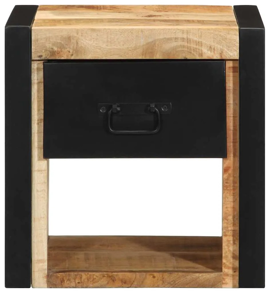 Mesa de cabeceira 40x35x40 cm madeira maciça manga áspera