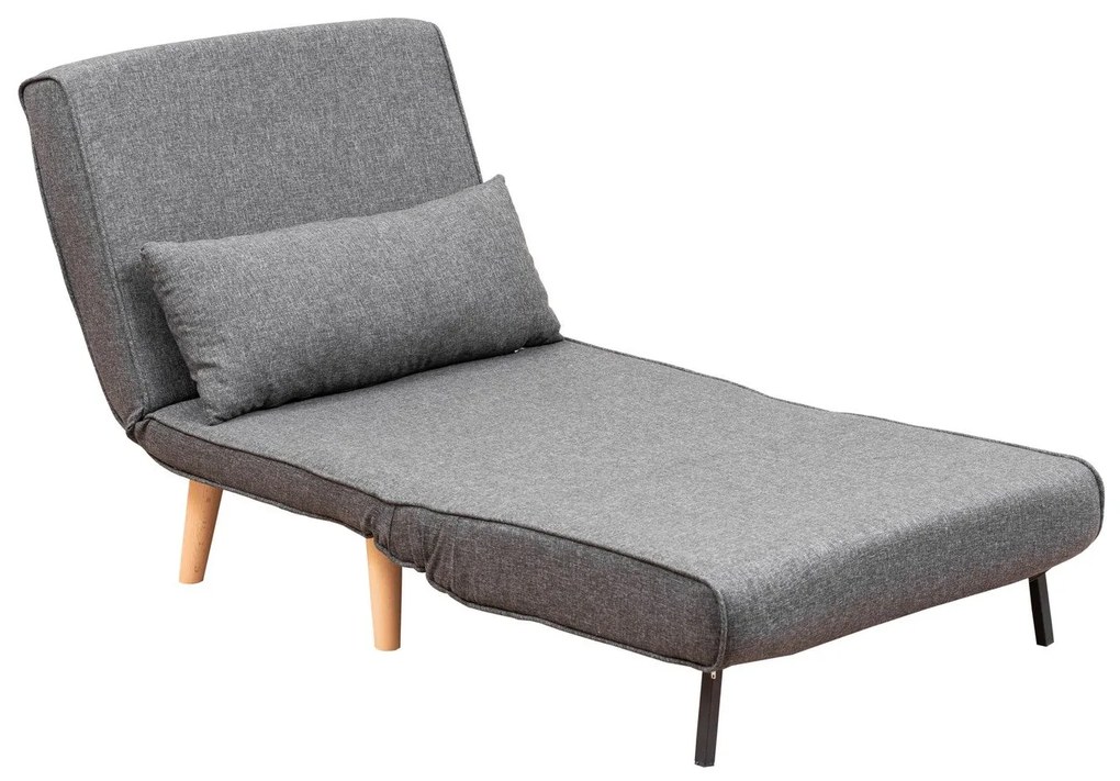 Sofá-Cama Folde – Cinzento Escuro – 180 x 80 cm