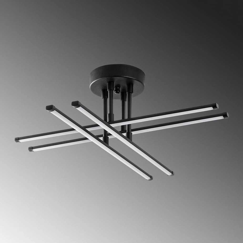 Candeeiro de Teto Exhaust – Preto – 61x22x61 cm