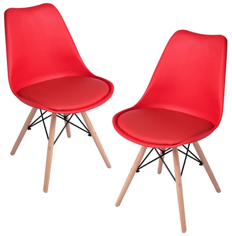 Pack 2 Cadeiras Tilsen - Vermelho