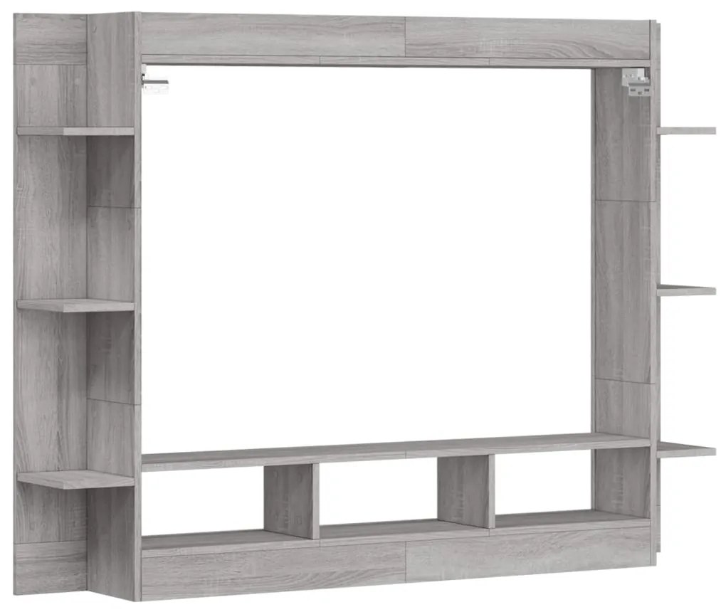 Móvel de TV 152x22x113 cm derivados de madeira cinzento sonoma