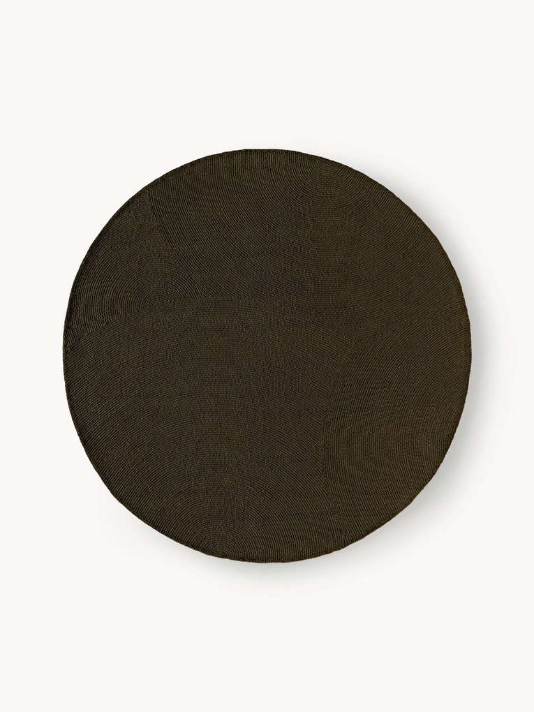 Tapete redondo em lã artesanal Eleni