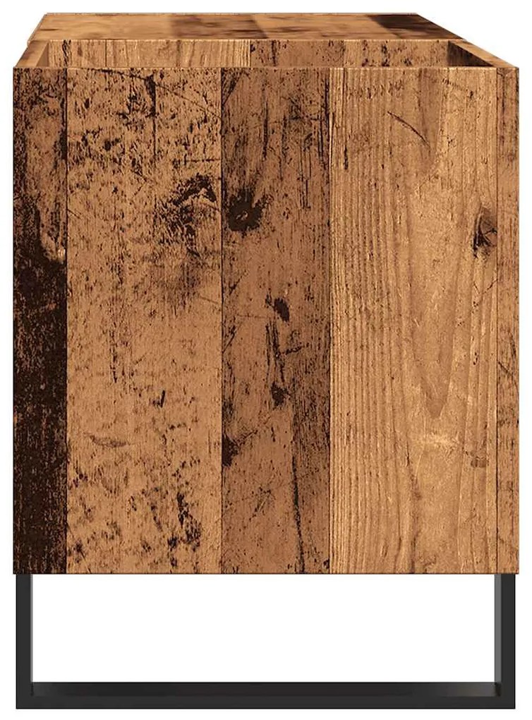 Armário p/ discos 84,5x38x48 cm derivados madeira madeira velha
