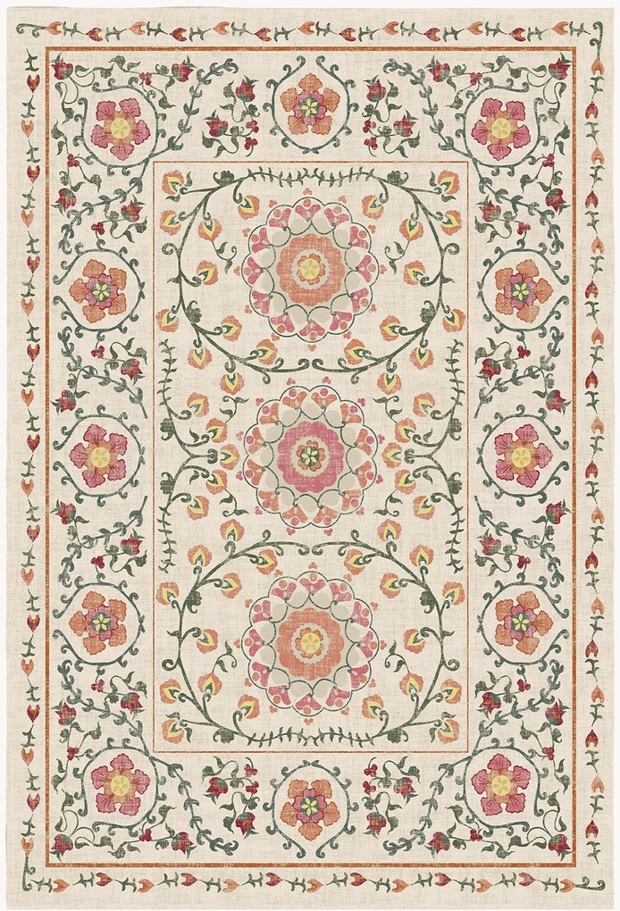 Tapete lavável Suzani