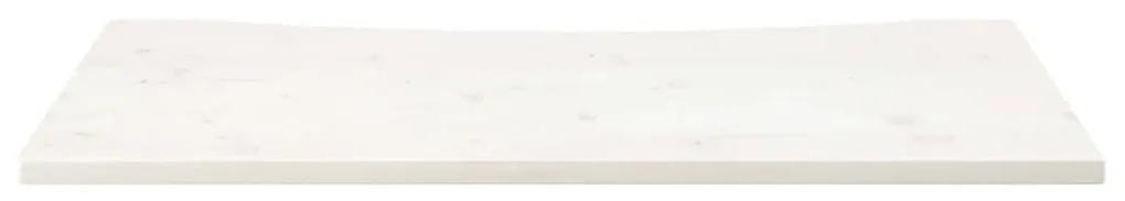 Tampo de secretária 100x60x2,5 cm pinho maciço branco