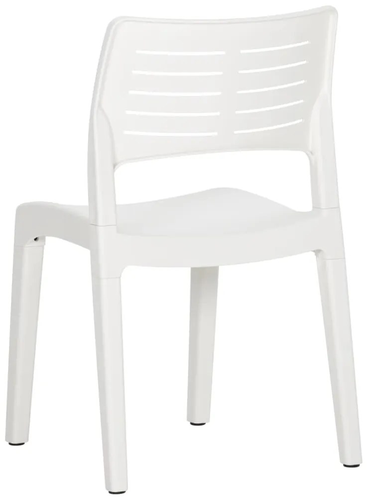 Cadeiras de jardim 2 pcs polipropileno branco