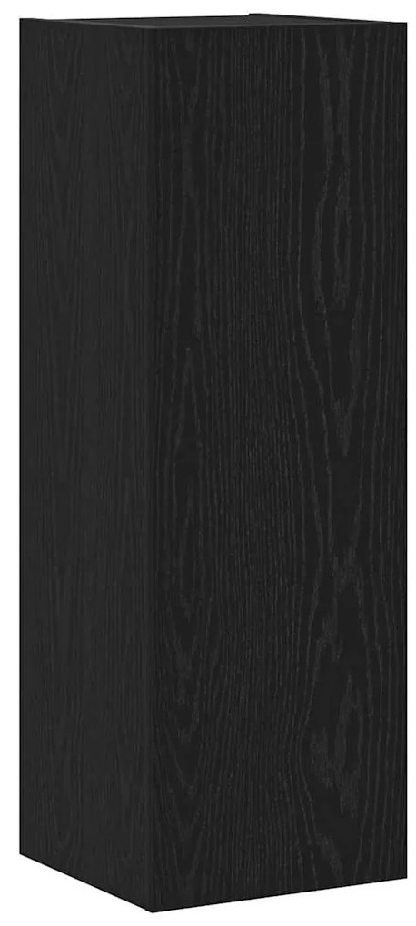 Conjunto de Estante para TV com prateleira 4 pcs Carvalho Preto