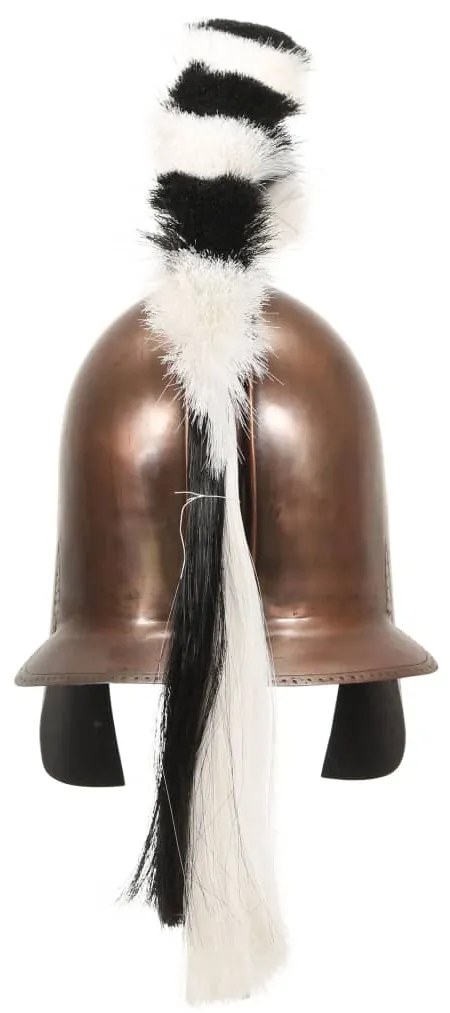 Capacete de soldado grego réplica LARP cobre prateado