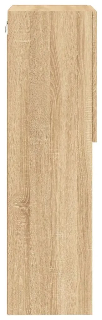 Móvel de TV com luzes LED 40,5x30x102 cm carvalho sonoma