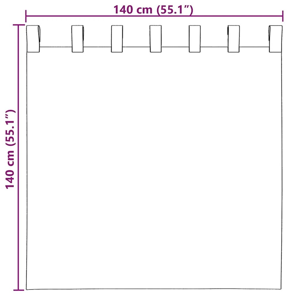 Cortinas de voile com bolsos para varão 2 pcs vermelho tinto