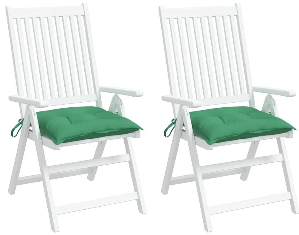 Almofadões para móveis de paletes 2 pcs tecido oxford verde