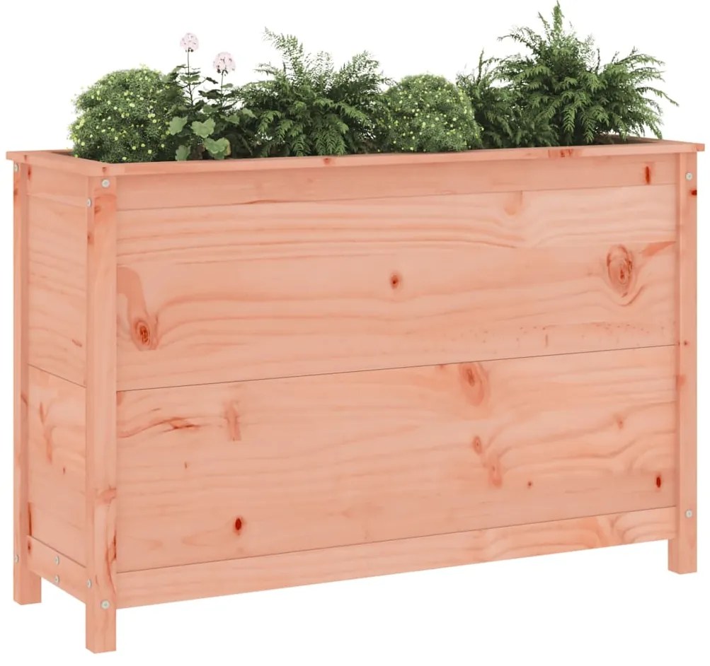 Canteiro elevado de jardim 119,5x40x78cm madeira douglas maciça
