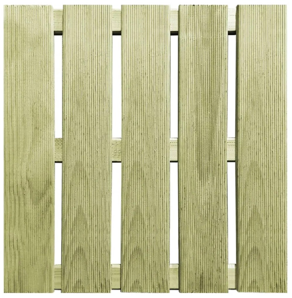 Ladrilhos de pavimento 24 pcs 50x50 cm madeira verde