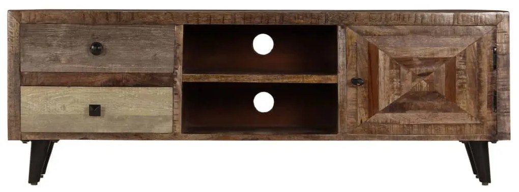 Móvel de TV 118x30x40 cm madeira de mangueira maciça