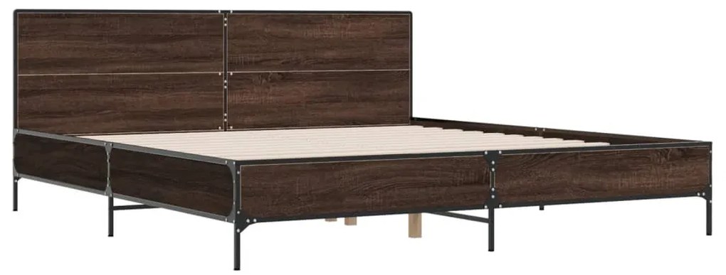 Estrutura de cama 180x200 cm derivados madeira/metal
