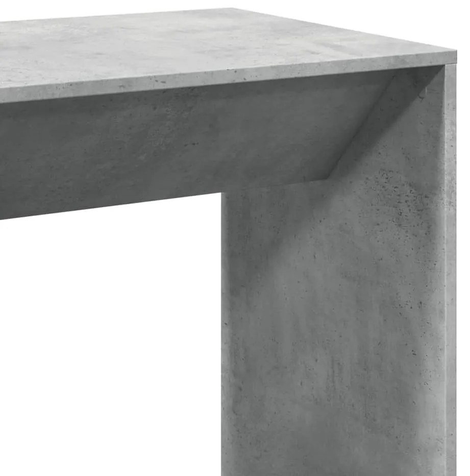 Mesa de bar 102x50x103,5 cm derivados madeira cinzento cimento