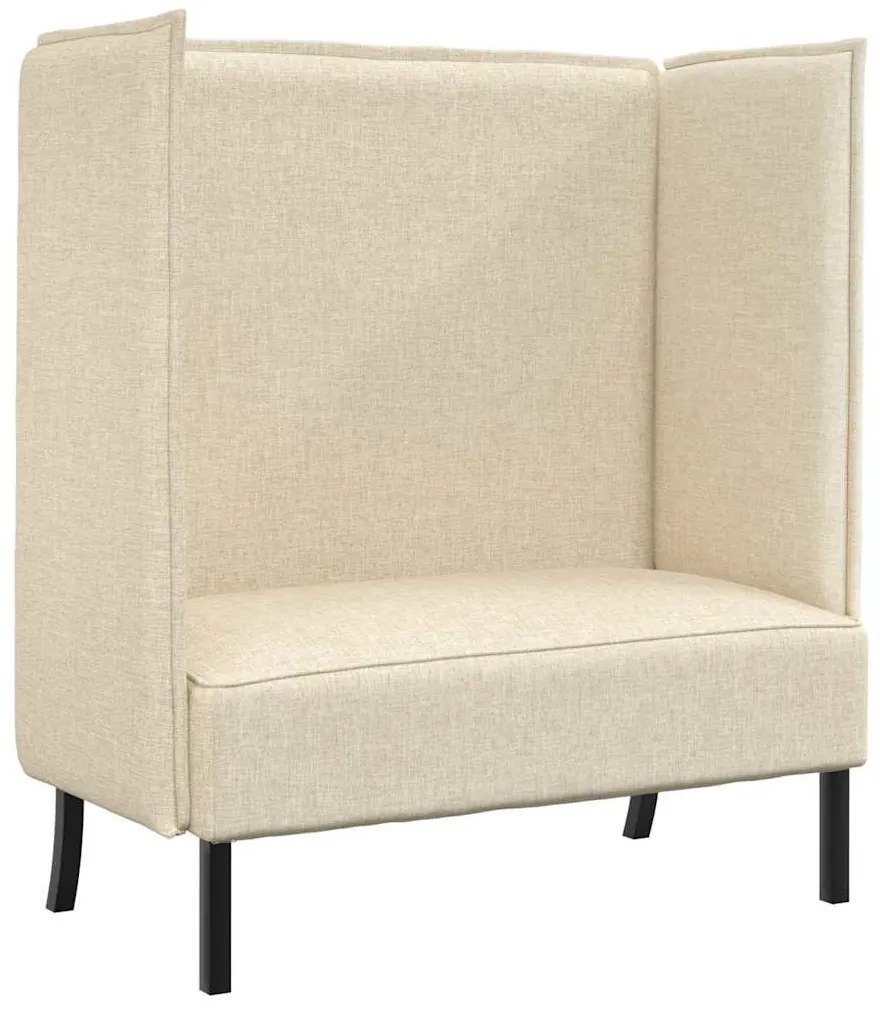 Sofá Alto Creme 109x56x121 cm Tecido