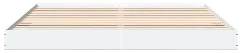 Estrutura de cama 200x200 cm derivados de madeira branco