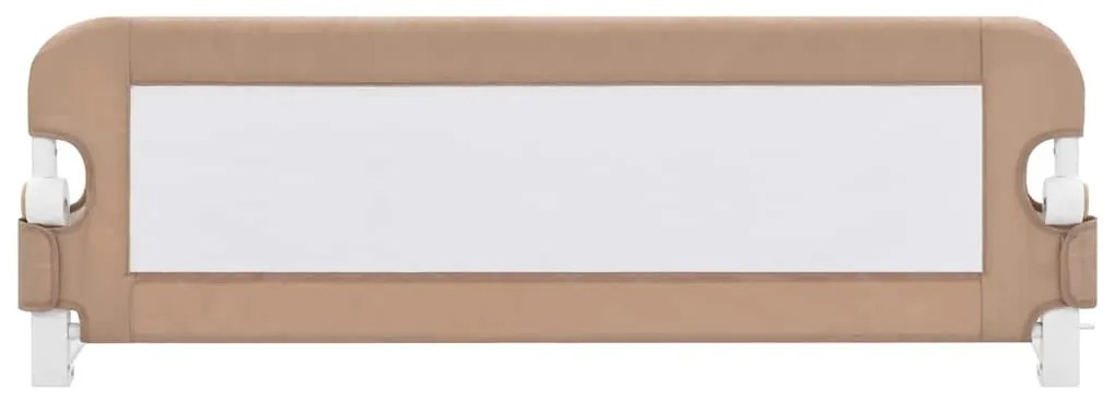 Barra segur. cama infantil 120x42cm poliéster cinza-acastanhado