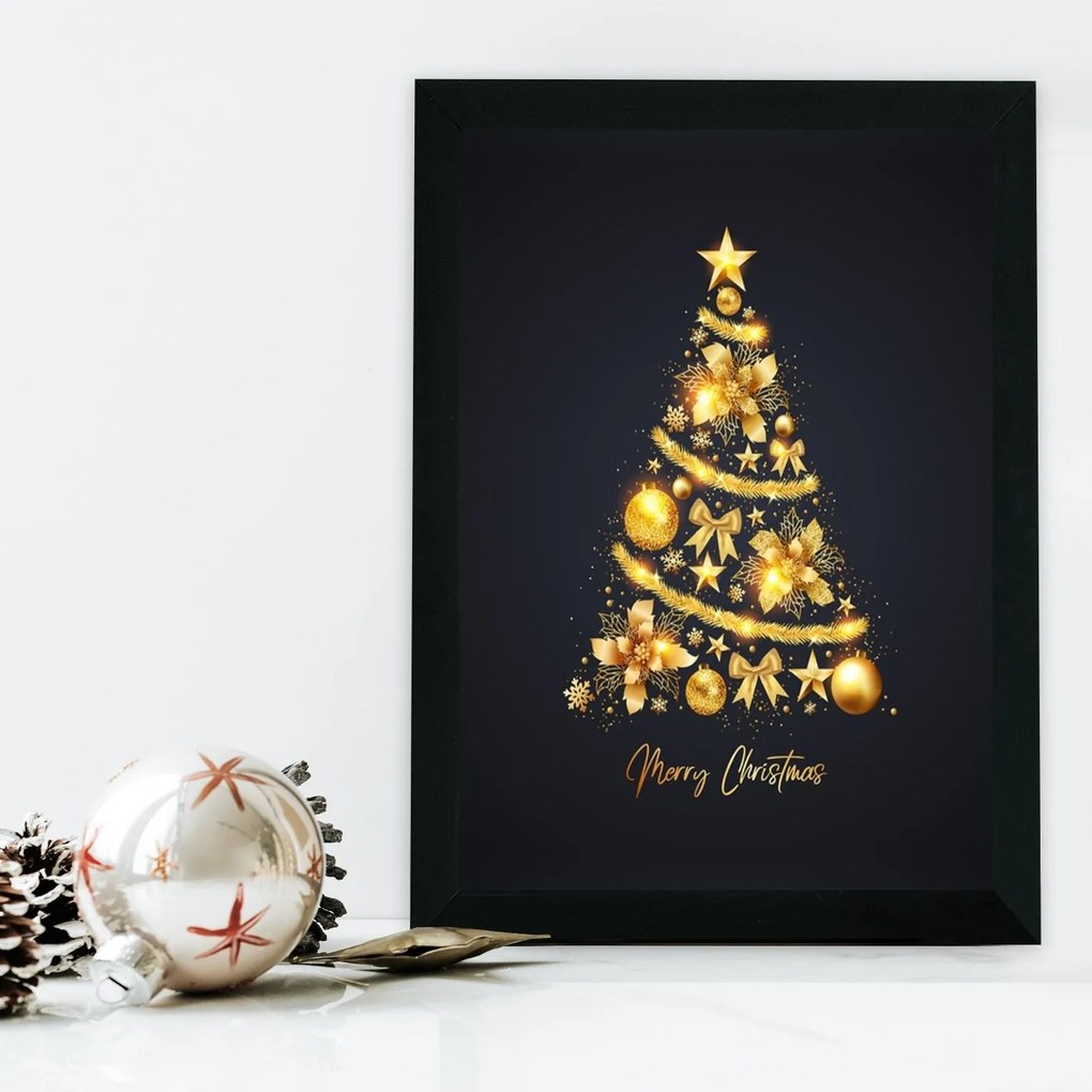 Quadro Decorativo em MDF com Moldura SC127345 – Multicolor – 24 x 29 c