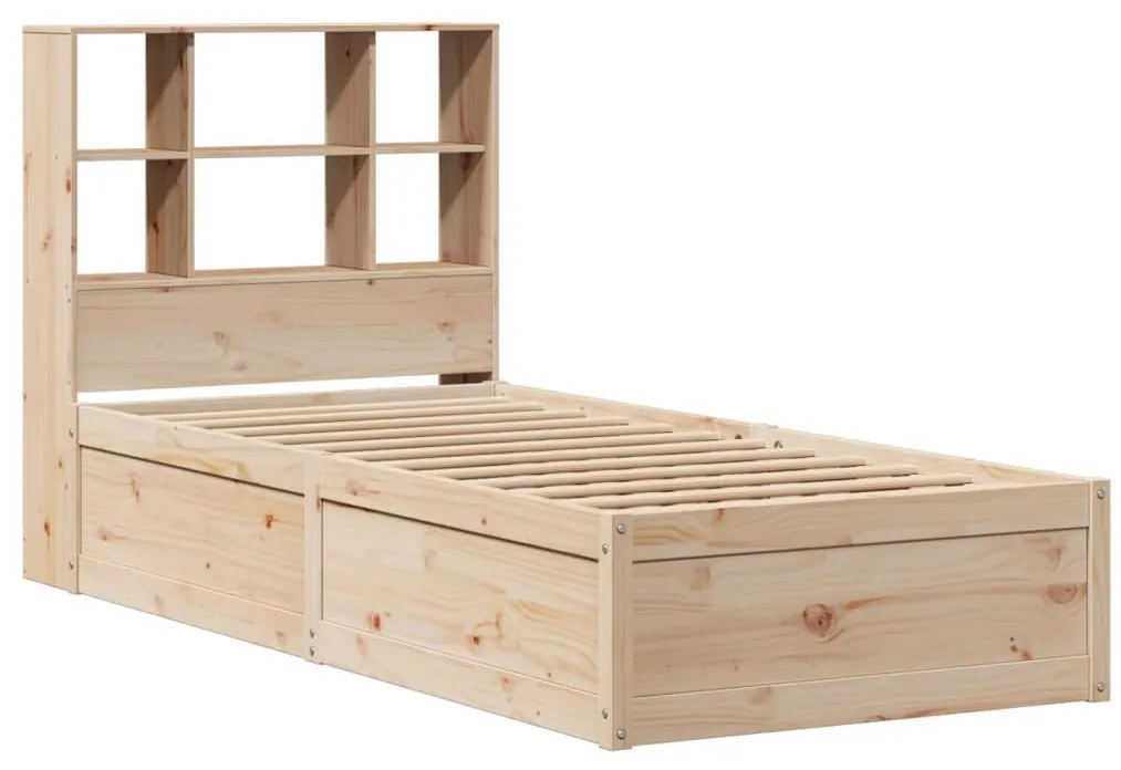 Cama sem colchão 90x200 cm madeira de pinho maciça