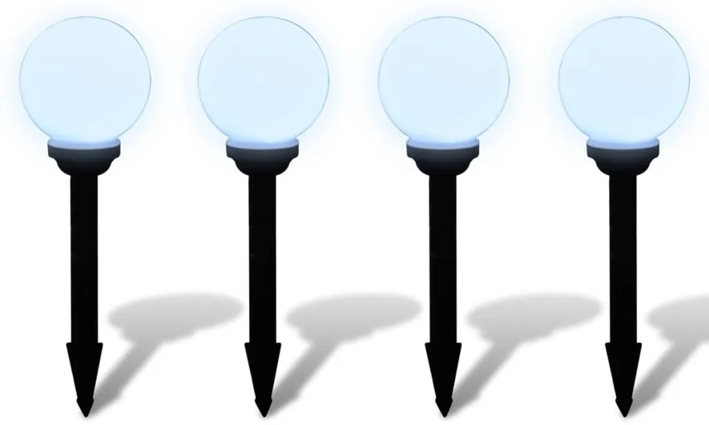 Candeeiros de exterior 4 pcs LED 15 cm com estacas de enterrar