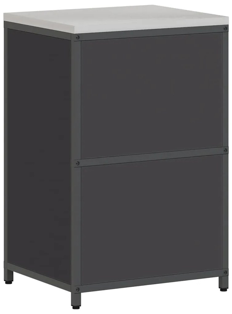 Armário de Armazenamento para Cozinha Preto 60 x 50 x 92 cm Aço