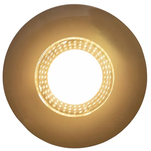LED Conjunto de 5 Focos embutidos pretos com dimmer de 3 etapas - Ulo Moderno