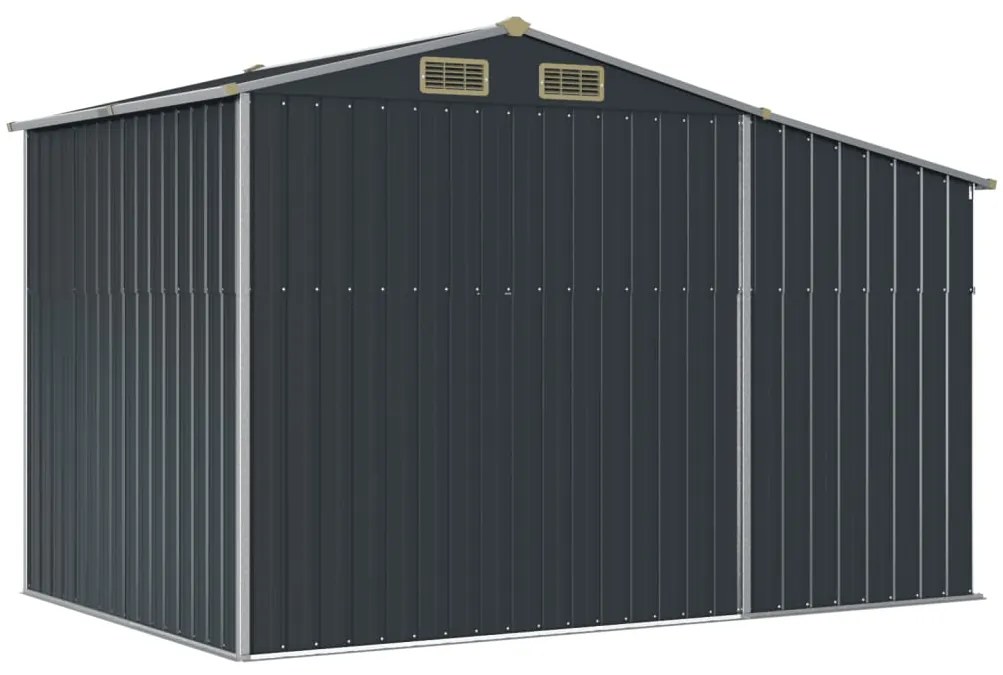 Abrigo de jardim 277x192,5x179 cm aço galvanizado antracite