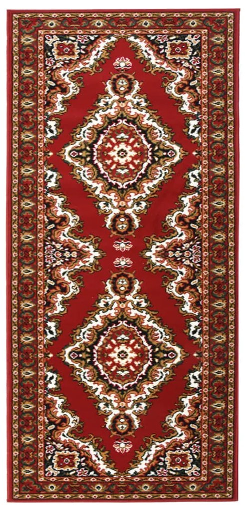 vidaXL Passadeira 80x150 cm polipropileno vermelho oriental