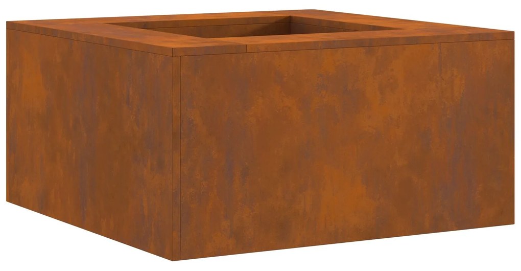 Fogo Square 80x80x40 cm Aço Envelhecido