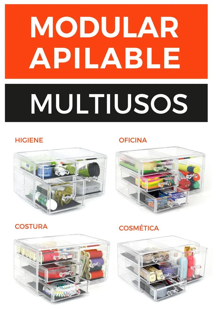 Caixa Multiusos Confortime (24 x 15 x 11 cm)