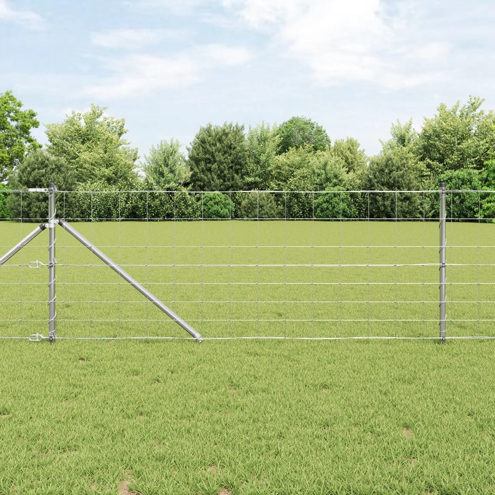 Cerca de Campo vidaXL 0.8x50 m Aço Galvanizado
