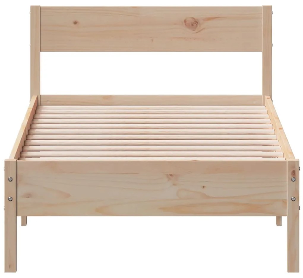 Cama sem colchão 90x190 cm madeira de pinho maciça