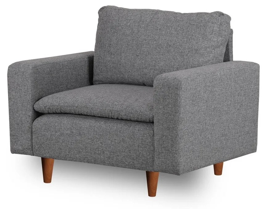 Poltrona Pafu Lungo — Cinzento - 105x52x75 cm - Design Moderno
