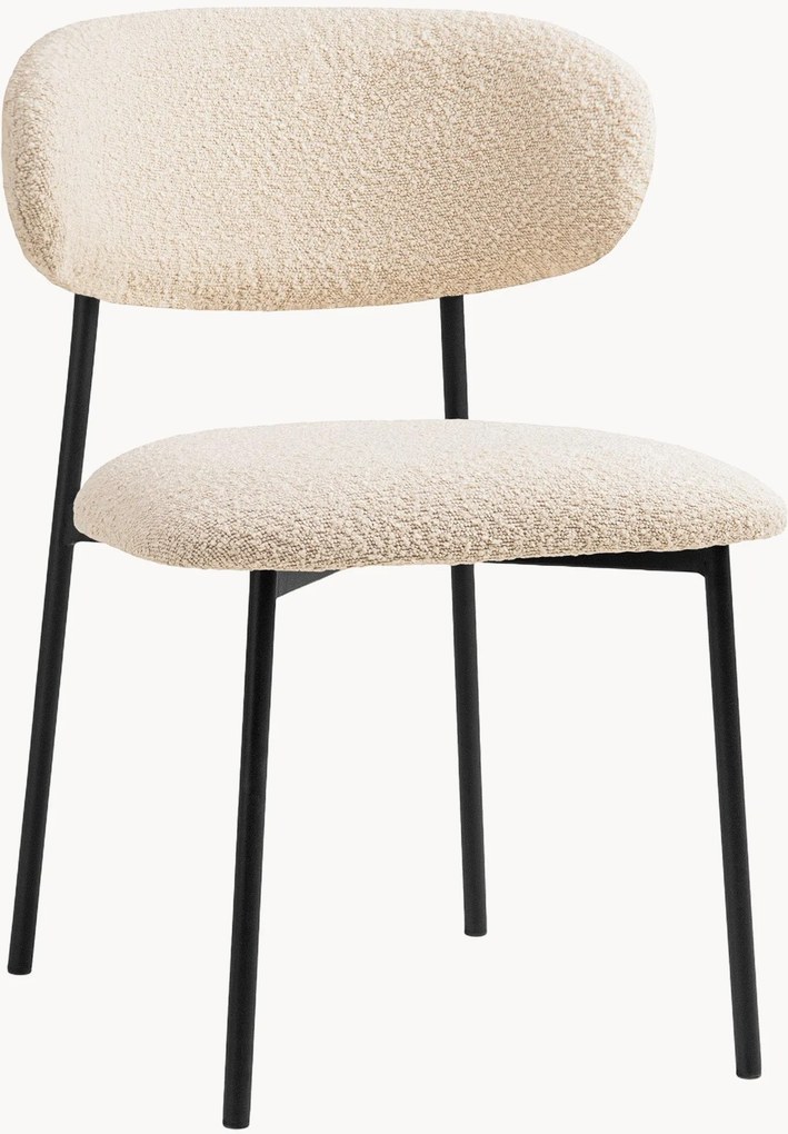 Cadeiras de jantar em bouclé Nina, conjunto de 2