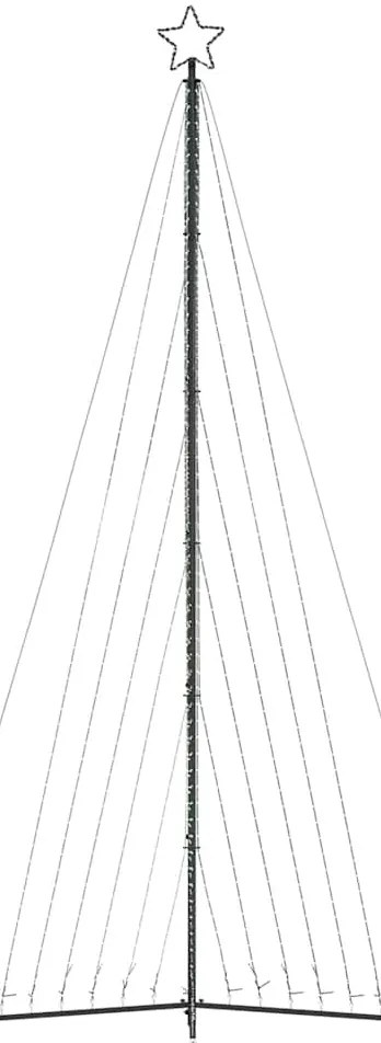 LED Árvore de Natal 789 LEDs Colorido 476 cm