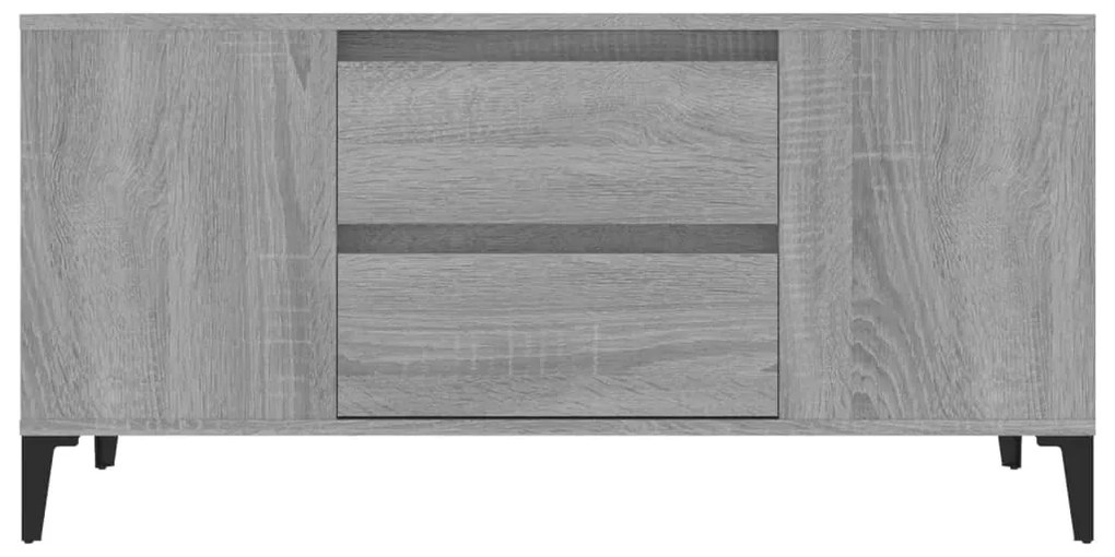 Móvel para TV 102x44,5x50 cm derivados madeira cinzento sonoma