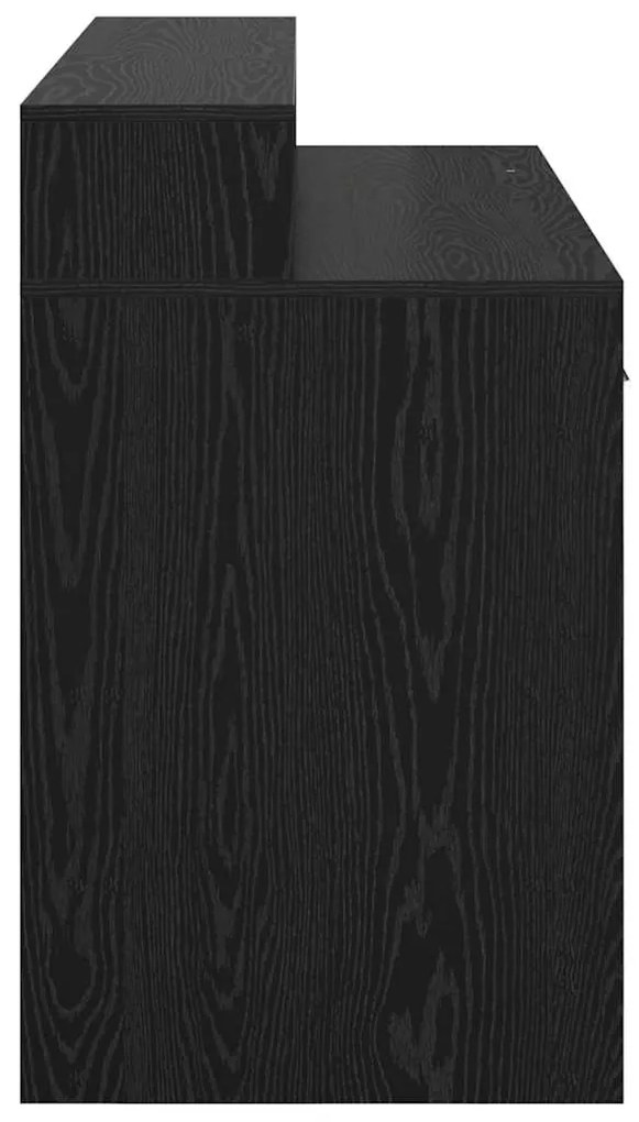 Mesa Carvalho Preto 120x55x91 cm Madeira Engenharia
