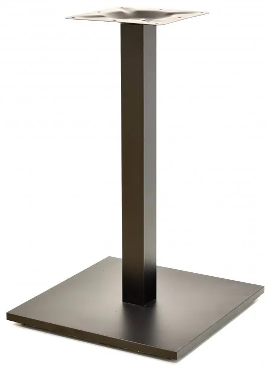 Pernas de Mesa Bar, Restaurante, Café, Esplanada Conjunto de 2 Bases de mesa BEVERLY, tubo quadrado, preto, base de 45 x 45 cms, altura 72 cms