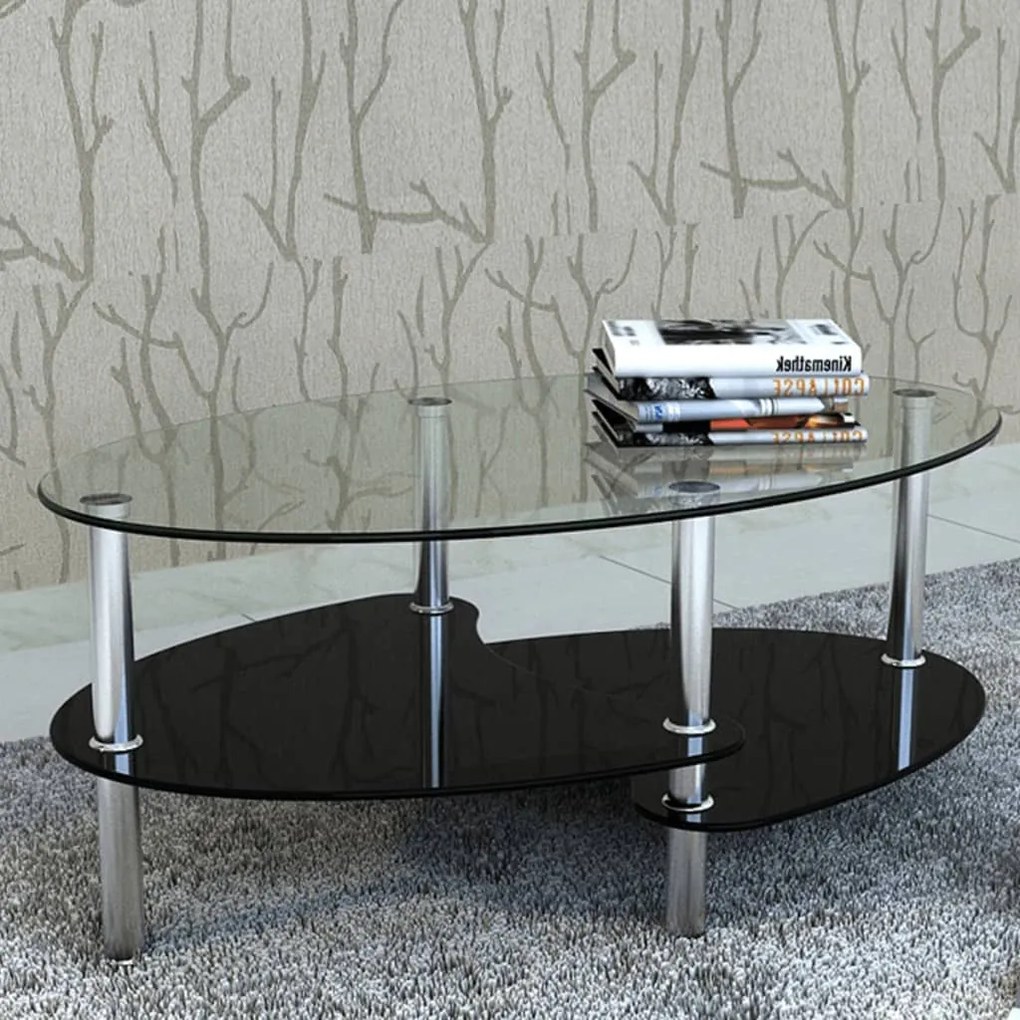 vidaXL Mesa de centro com design exclusivo, preto