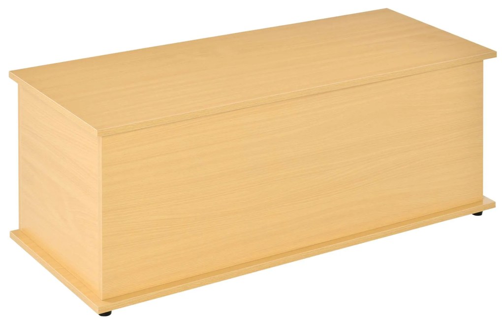 Baú Madeira Quarto Armário Baixo Arrumação Banco 100x40x40 cm HOMCOM