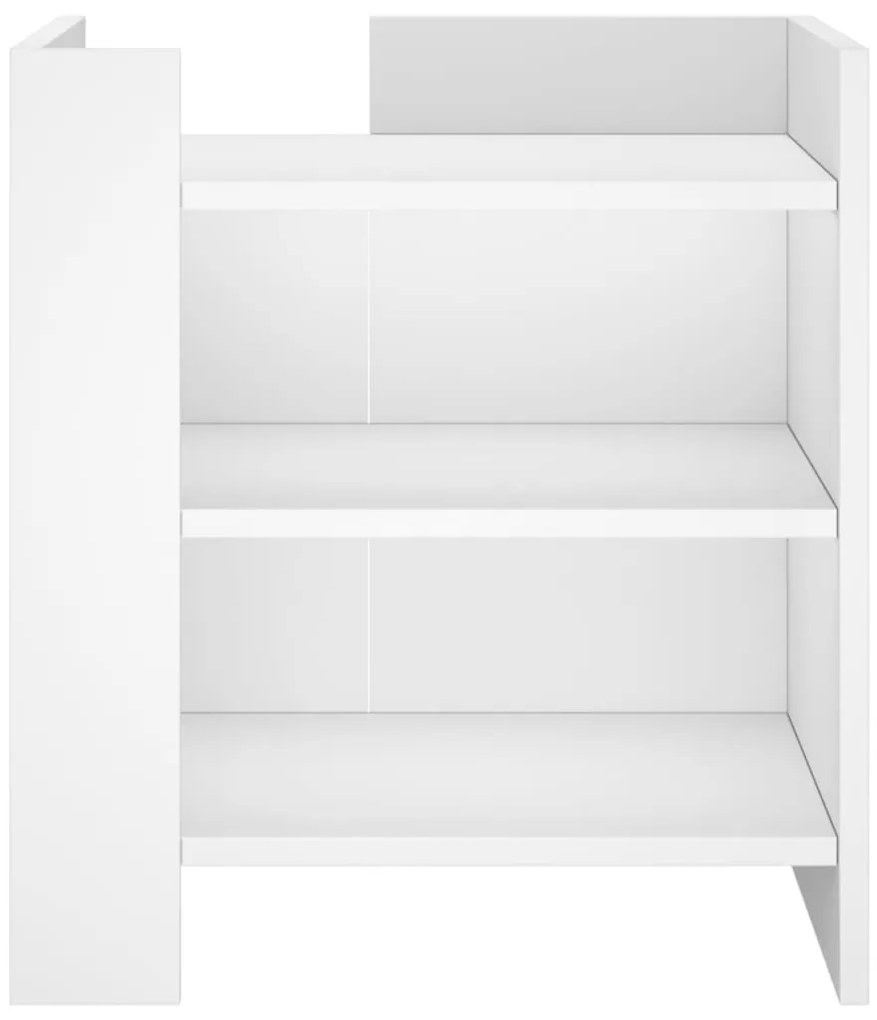 Mesa cabeceira 45x50x50 cm derivados de madeira branco