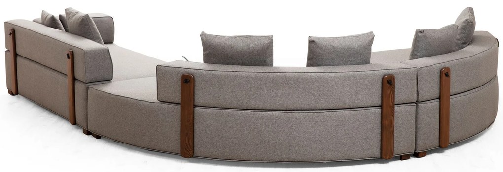 Sofá de Canto Gondol – Cinzento – 300 x 360 cm