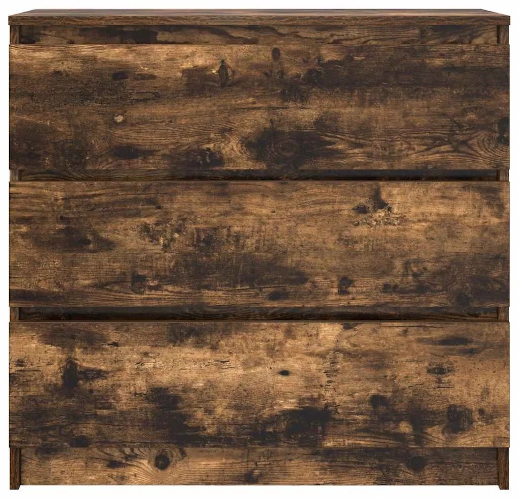 Aparador 80x35x76 cm derivados de madeira carvalho fumado