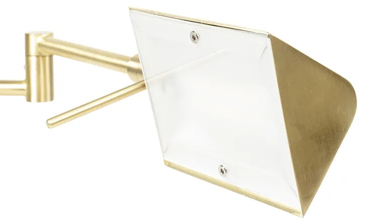 Candeeiro de mesa design dourado com LED e dimmer tátil - Notia Moderno
