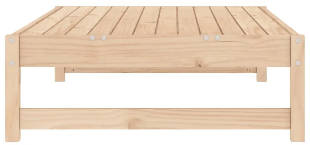 Apoio de pés para jardim 120x80 cm pinho maciço