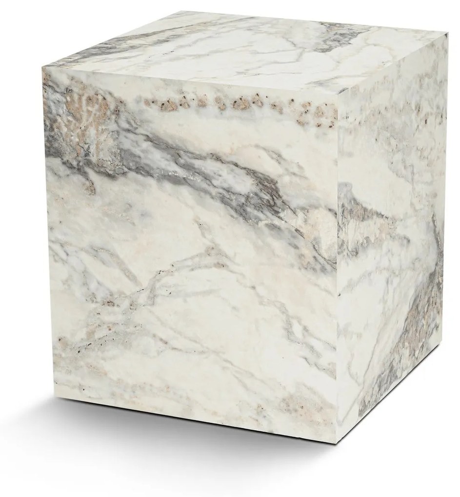 Mesa de Apoio Küp - Mármore Freesia - 45x50x45 cm